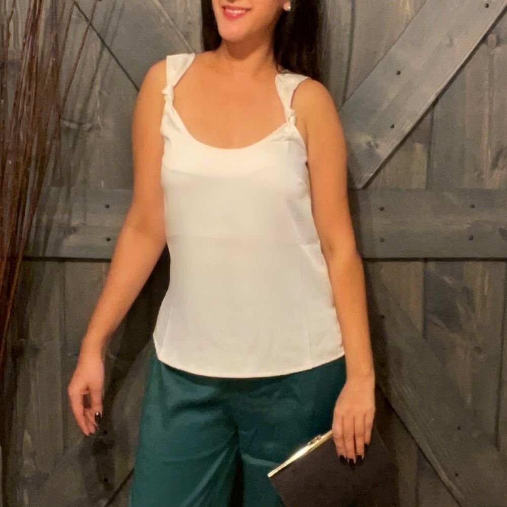 Satin Hi Lo Top